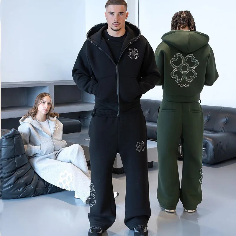 Męski zestaw dresowy na wiosnę – Street Fashion Y2K recenzja i cena